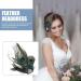 Nuobesty Pfau Fascinator - Elegant Feather Headwear for Dance Parties & Prom | Spring Festive Makeup Accessory - Buy Online on GoSupps.com