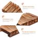 Amosfun 6 Pcs Wooden Soap Dish Coaster Holder Sink Sponge Holders Wooden Stand Toilet Soap Shower Soap Dish Wood Soap Case Shower Rod Holders Sponge Soap Sponge Sink Holder Hollow Soap Box - Buy Online on GoSupps.com