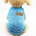 Pet Dog Cat Sweater Warm Dog Sweater Cat Clothes Fleece Pet Coat for Puppy L Blue A