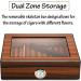 Cigar Boxs Humidors Delicate Cehumidor Men Cigar Box Glass Top Dual Zstorage Cigar Case Simple Cigar Desktop Box with Hygrometer Humidifier Portable 1 Pack Small - Buy Online on GoSupps.com
