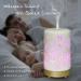 Earnest Living Eile Oil Diffuser - White Ceramic 100ml Aromatherapy Humidifier with Timer & Auto Shut-Off | Perfect for Home & Office | Christmas Snowflake Design - Buy Online on GoSupps.com