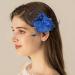 Edary Flower Feather Hair Clips Rose veil Fascinator Hairpin Corsage Barrettes and Pins Rose Hair Accessories Clip Elastic Wedding for Women and Girls - Buy Online on GoSupps.com