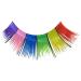 Eulenspiegel 000410 - artificial eyelashes multi -colored colorful rainbow 1 ml of special eyelash glue instructions for carnival theme party