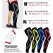 WIRUN Full Long Leg Compression Sleeves - Thigh High Stocking Support for Running, Basketball, Cycling, Gym - Green - X-Large - Buy Online on GoSupps.com
