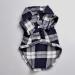 Yowablo Plaid Pet Shirt - Stylish Blue Shirt for Small Dogs - International Shipping Available - Buy Online on GoSupps.com