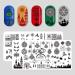 Shop Premium Nail Art Plates for Women - DIY Stainless Steel Nail Stamp Designs Christmas Tree Nail Art & More! - Buy Online on GoSupps.com