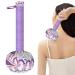 Massage Hammer 2PCs 10.24in Wormodwood Massage Stick Flower Pattern Massage stock with hanging ring absorbing non-slip-woven massage hammer for the body