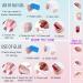 Leuhiove Glitter Gradient Pink Ballerina Press on Nails - Luxurious Crystal Gem Design for Women and Girls - Buy Online on GoSupps.com