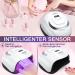 NailGirls 168W LED UV Nail Lamp - 4 Timer Auto Sensor 42 Light Pearls - Gel Nail Dryer for Fingernails & Toenails - LCD Display | Fast & Efficient Nail Drying - Buy Online on GoSupps.com