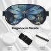 Art Blue Dragonfly Print Double-Sided Eye Mask | Blackout Sleep Mask for Women & Men - All Night Comfort - Buy Online on GoSupps.com