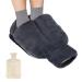 Uqtuko foot warmer without electricity 2l foot warmers hot water bottle for the feet 2 in1 foot heat bottle soft and warm foot warmer for men/women/adults gray - 38x32cm