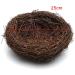Inzopo Nest Rattan Artificial Birds Small Animals Decoration Garden Field Accessories 25 cm - Buy Online on GoSupps.com
