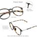 VisionGlobal Blue Light Blocking Glasses for Men & Women - Stylish Oval Frame Anti Eyestrain & UV Protection 1.50x Magnification Tortoise Design - Buy Online on GoSupps.com