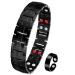 Jeracol Lymph Detox Titan Steel Magnetic Band and Ring for men with ultra-high 3500 Gauss Magnet Magnet hardship and copper magnet ring with distance tools and gift box B-silver & ring