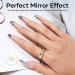 Modelones Chrome Nail Powder Set - Metallic Mirror & Pearl Effect Pigment for Gel Nails with Silicone Brush and Accessories - Buy Online on GoSupps.com