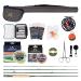Maximcatch Premier fly rod and avid roll combo completed 9 'fly fishing outfit with fishing equipment 6 WT -9' Half handle rod 5/6 fly roller