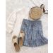 LAEMILIA Womens Floral Print Pleated Mini Skater Skirt - Blue - Buy Online on GoSupps.com