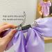 3-PieceBow HairClips Elegant Bow Hair Clips Stylish And Simple Satin Spring Hair Clips Retro Hair Clips Girls Hair Accessories (Purple+Rose+Sky Blue) - Buy Online on GoSupps.com