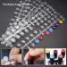 120 Pcs Round Transparent False Nail Display Tips with Adhesive Sticker - Nail Art Color Display Chart for Polish Training and Practicing - Buy Online on GoSupps.com