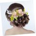 Angoily Flower Bridal Comb Hair Combs for Women Accessories Wedding Garland Girls Hair Accessories Flower Comb Flower Hair Accessories Silk Cloth Bridegroom Wig The Flowers - Buy Online on GoSupps.com