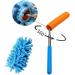Microfiber Duster with Telescoping Extension Pole - Extendable Washable Mini Dusters for Cleaning Car, Window, Furniture & Office (Blue/Grey) - Buy Online on GoSupps.com