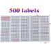 520 Pack Floss Bobbins with 500 Labels - Ideal for Needlepoint & Craft Thread Storage - Buy Online on GoSupps.com
