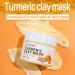 Turmeric Vitamin C Facial Mask - Hydrating Skin Lightening Acne Control & Pore Refining Clay Mask for Brighter Skin - Buy Online on GoSupps.com