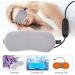 Cagogo 2 in 1 USB Electric Heating Hot Compress Eye Mask - Gray | Eye Relaxation Physiotherapy and Ice Compress | Eye Protector - Buy Online on GoSupps.com