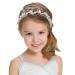 WY LIGHTING LEVEL Flower Girl Headband Head Piece Flower Girl Headpiece Flower Girl Headband for Wedding Party Princess Flower Girls and Bridesmaid Crown Wedding Party Hair Accessory