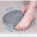 GAOYAING Foot Scrubber & Shower Massager for Men & Women - Improve Circulation, Soothe Achy Feet, Reduce Pain - Non Slip with Suction Cups - Grey - Buy Online on GoSupps.com