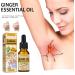 10ml Lymphatic Massage Ginger Oil - Lighten Dark Spots & Reduce Swelling - Essential Home Spa Oil - Buy Online on GoSupps.com