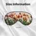 Colorful Tulips Print Unisex Sleep Mask | Double-Sided Eye Mask for Sound Sleep & Skin Care - Shop Internationally - Buy Online on GoSupps.com