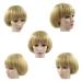Golden Mushroom Bob Wig with Bangs - Blonde Bowl Cut Wig for Women - Buy Online on GoSupps.com