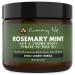 Sunny Isle Rosemary Mint Hair and Strong Roots Pomade-To-Hair Oil 5oz Infused with Biotin and Jamaican Black Castor Oil Sealant for Dry Hair and Split Ends