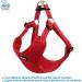 Voyager Adjustable Dog Harness with Reflective Stripes - M Size - Red - No Pull Vest for Walking and Jogging - Buy Online on GoSupps.com
