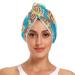 Beach Human Skeleton Hair Towel 2 Pack Super Absorbent Hair Drying Towel Quick Dry Hair Turbans Head Towel with Button Twisty Wrap for Women Girls
