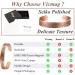 Vicmag 2PCS Copper Magnetic Lymphatic Drainage Bangles for Men | Ultra Strength 99.99% Pure Copper | Adjustable Size with Gift Box | Tree & Ireland Design - Buy Online on GoSupps.com