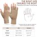 Arthritis Compression Gloves for Men & Women - Relief for Rheumatoid, Osteoarthritis, Carpal Tunnel Pain - 2 Pairs Light Brown - Buy Online on GoSupps.com