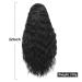 32 Inch Long Curly Synthetic Lace Front Wig for Black Women - Deep Wave Fake Scalp Wig, Natural Looking Middle Part - Color 1B - Buy Online on GoSupps.com