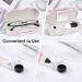 Fintie 2 in 1 Contact Lens & Eyeglasses Case - Portable Double-Sided Travel Case with Mirror Tweezer & Solution Bottle - Dreamy Marble Design - Buy Online on GoSupps.com