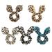 Bow Scrunchies Silk Hair Scrunchies with Bow Cute Satin Scrunchie with Bows for Girls Leopard Scrunchies Hair Ribbons for Women Hair Accessories Bunny Ears Bowknot Jaciya Hair Ties Elastic Ropes Ponytail Holder Scrunchy ...