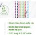 Paper Straws 100% Biodegradable Assorted Colors (Assorted Drinking Straws) - Buy Online on GoSupps.com
