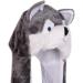 IBLUELOVER Kids Winter Hat Gloves Scarf Set - Husky Hooded 3-in-1 Faux Fur Party Animal Accessories for Boys, Girls & Teens - Buy Online on GoSupps.com