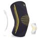 BRACOO Knee Brace Knee Compression Sleeve Support for Men Women with Side Stabilizers Dynamic Compression Lightweight & Breathable Support - Arthritis Pain Injury Recovery KE92 (Black Small) Small Black