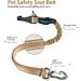 IOKHEIRA Dog Seat Belt - Adjustable Olive Green Dog Car Belt with Universal Plug & Locking Bar for Safe Travel - Buy Online on GoSupps.com