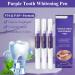 Purple Teeth Whitening Pen - Fast & Painless 3-Pack | Effective Stain Removal & Fresh Mint Taste - Buy Online on GoSupps.com
