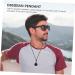 Ultechnovo Obsidian Circle Safety Buckle Necklace - 3 Piece Men s & Women s Chakra Jewelry | Portable Crystal Pendant Decor - Buy Online on GoSupps.com