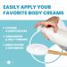 17 Long Handle Lotion Applicator for Back - Easy Reach Self Application for Body Cream, Self Tanning & Pain Relief Gels | Includes 4 Textured Pads - Buy Online on GoSupps.com