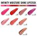 Oulac Moisture Shine Lipstick Red Coral - Vegan Shimmering Lip Care Creamy Texture & Hydration for Luscious Lips - Buy Online on GoSupps.com