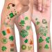 St Patricks Day Tattoos  20 Unique Sheets Shamrock Patterned Tattoos  St. Patrick's Day Face Tattoos for Kids  Irish Parade and Party Favors Decorations